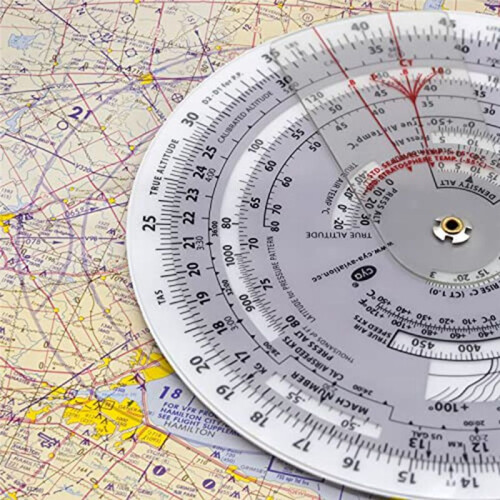 E6B-R Flygdator Aviation Plotter Circular Slide Regel Som AnväNds i Aviation Flight Training 2