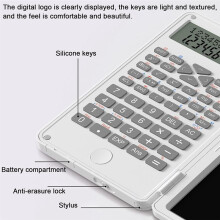 Scientific Calculators, 12-Digit LCD Display Pocket Office Desktop Calculator for Home School Meeting and Study,Black
