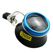 10X Lenzenvloeistof Vergrootglas Clip- Oog Vergrootglas Draagbare Oculair Operator Horlogemaker Reparatie Tool