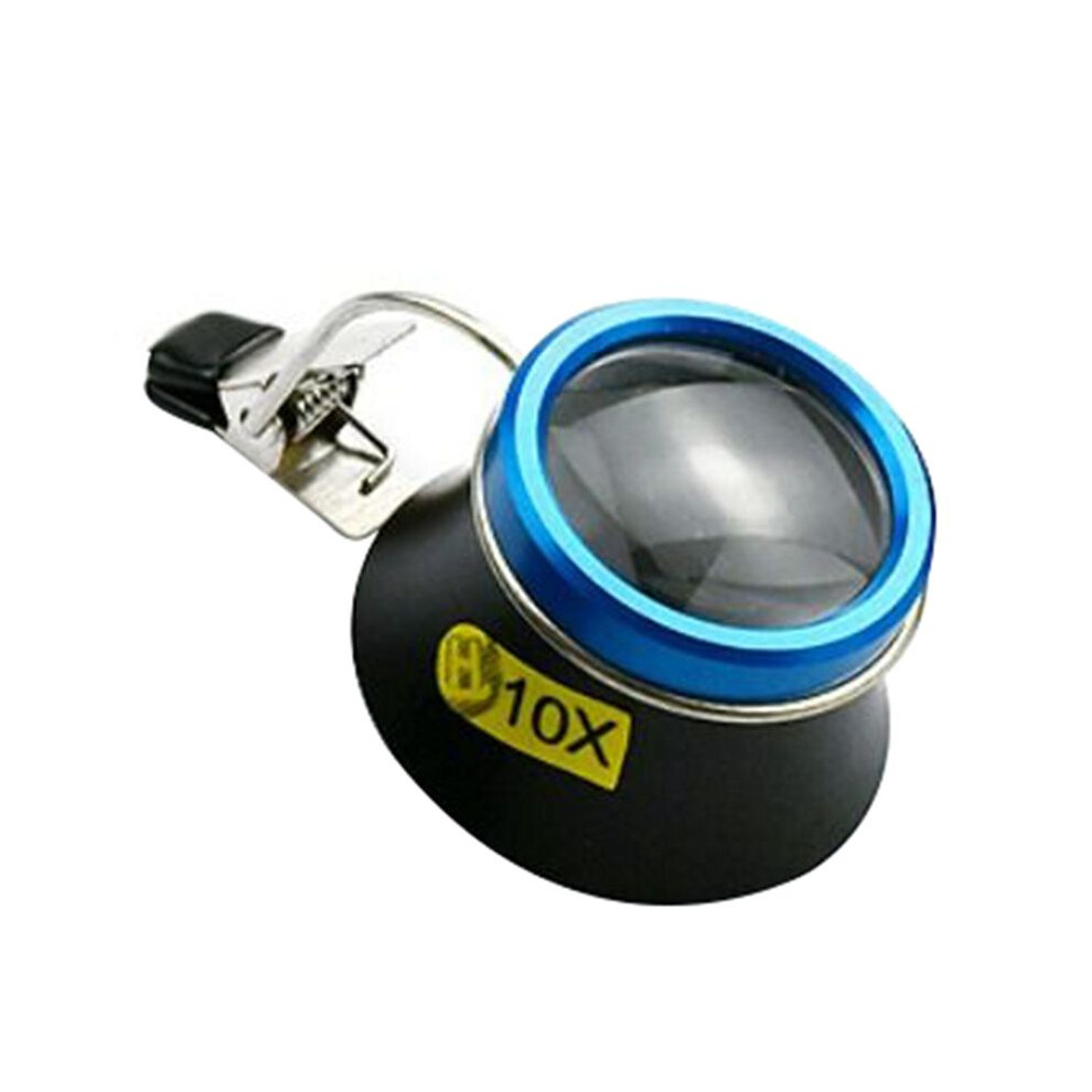 10X Eyeglass Magnifier Clip- Eye Magnifier Portable Eyepiece  Operator Watchmaker Repair Tool