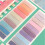 2400Pcs Page Markers,Morandi Sticky Note Tabs Colored Writable and Repositionable Book Flags Tabs Strip Index Tabs 2