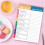 2PCS to Do List Notepad Planner Notebook,5.6 x 8.5Inch Weekly Planner Daily Task Pad Productivity Note Organizer 9
