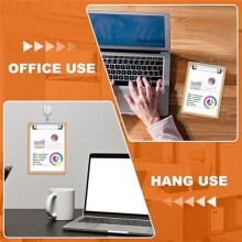 Pack of 20 Clipboard Clips 12cm Fittable Metal Cardboard Clip Hooks for Office,  Project Use
