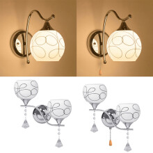 Modern Led Crystal Wall Light Lamp Hallway Porch Bedroom Sconce Lighting Fixture,One With