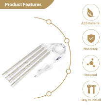 Bandes Lumineuses de Culture de Plantes à LED, Lampes de Culture à Complet pour Plantes D'IntéRieur avec Minuterie Marche/ArrêT Automatique