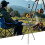 Round Camping Table Double Layer Small Folding Table Compact Beach Camp Accessories Backpacking Tool for BBQ Picnics 1