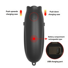 Electronic Whistle USB Rechargeable Loud Coaches Whistle 3 Tones Volume and Adjustable 3 Different Whistle Sounds Black