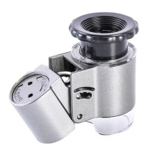 New 50X Jewelry Loupe Handheld Magnifier with LED UV Light  Microscope for Painting Identification Magnifying Glass
