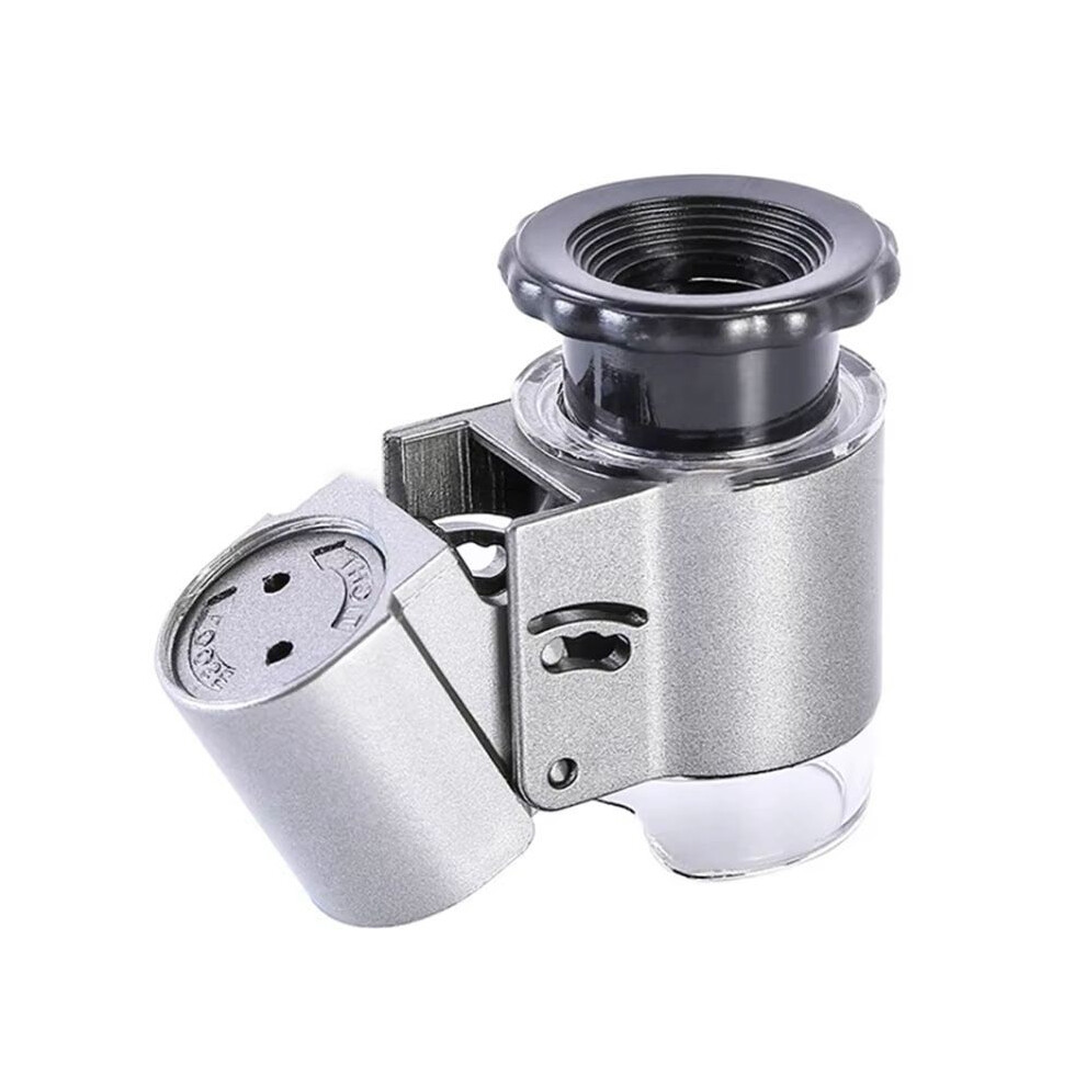 Wella Elements New 50X Jewelry Loupe Handheld Magnifier With Led Uv Light Microscope For Painting Identification Magnifying Glass