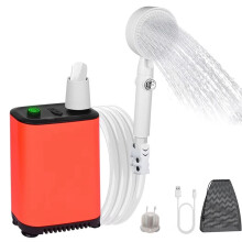 Portable Shower Digital Display Outdoor Camp Shower IPX7 Waterproof Electric Shower Pump Rechargeable for Pet Cleaning