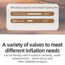 Electric Air Pump Multifunctional Inflatable Extract Gas Pump Camping Air Bed Swimming Ring Inflatable Pump Lighting A