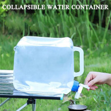 2 Pack Foldable Water Container with Spigot 2.6 Gallon,Foldable Camping Water Storage Jug Portable Water Tank Canteen