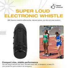 Electronic Whistle for Referees, Hand Emergency Whistle,Whistles for Teachers, Coaches, Volleyball Coaches, Soccer
