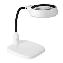 10x HD Desktop Magnifying Glass Portable Illuminated Backlit Magnifying Glasses for Book Reading Repair Maintenance EU