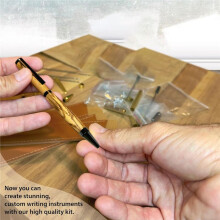 Pen Kits for Woodturning 10 Pack 10 Pen with Black Ink Ballpoint Slimline Rollerball Turning Supplies Twist Set