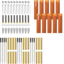Slimline Woodturning Pen Kit-with Black Ink 10 Pack + Bonus Covers - DIY Crafting Supplies for Gifts, and Writing Tools