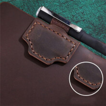 5 Stuks Bladwijzers met Penhouder, Magnetische Pu-Penhouder, Pu Magnetische Bladwijzers, Penhouder