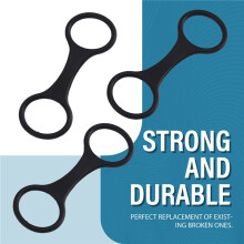 5PCS Diving Tube Holder Retainer Clip Silicone Snorkel Strap Black Color Diving All-Dry Keeper Holder Breathing Tube