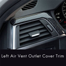 For 3 4 Series F30 F31 F32 F34 2013-2019 Carbon Fiber Central Dashboard Strip Trim+Left Air Vent Outlet Cover Trim