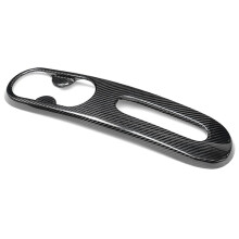 Car Real Carbon Fiber Trim Car Water Cup Holder Panel Trim Handbrake Sticker for 500 Abarth 595 2012-2023