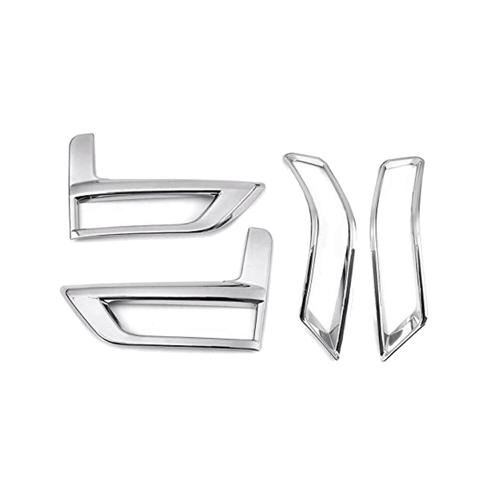 4Pcs Chrome Front Rear Fog Cover Bumper Reflector Frame For Rogue X-Trail T32 2017-2020 Light 6032218083630