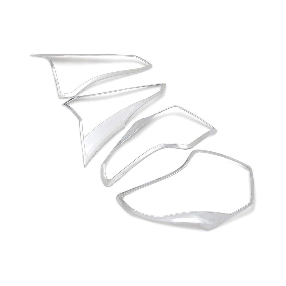 Abs Chrome Rear Tail Lights Cover Trim Bezels For Rav4 Rav-4 Xle Le 2018 2017 2016 Outside Accessories 4Pcs/Set 6031075727688