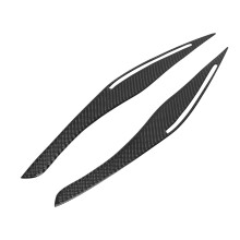 Carbon Fiber Headlight Eyelid Eyebrow Cover Stickers Trim for E90 E91 328I 335I M3 2006-2011