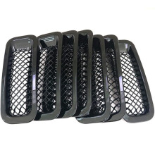 Kit Inserto Griglia Griglia Griglia 9 Pezzi Griglia Anteriore + Rivestimento Copertura Lampada Faro Stile per 2011-2016