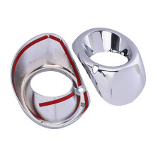 2Pcs for Outlander 2013 2014 Chrome Front Fog Light Foglight Lamp Cover Trim
