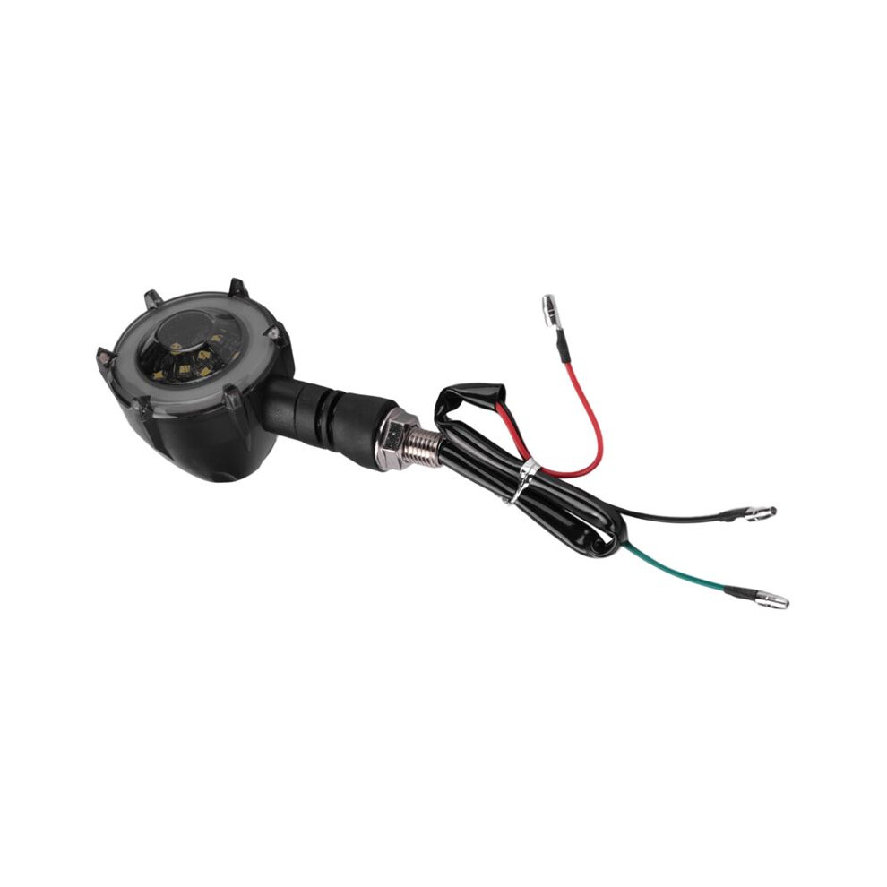 2Pcs Motorcycle Turn Signal Modified Led Two-Color Circular Streamer Turn Signal Indicator With Daytime Running Lights 6032940037963