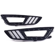 Car DRL Daytime Running Lights Led Turning Signal Lamps 12V Fog Lamps for Focus 3 2015 2016 2017