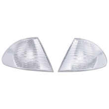 Paar Parkeersignaal Hoekmarkeringslichten Lampen Lenzen voor 3-Serie E46 1999-2001 Sedan Wagon 63136902765 63136902766