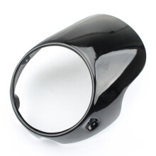 Motorrad Scheinwerfer Verkleidungs Maske für Bonneville T100 T120 Se Thruxton 900 Scrambler 2001-2019 Schwarz Glänzend
