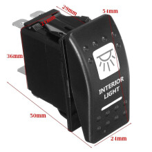 1 Stuks Interieurverlichting Tuimelschakelaar Wit voor UTV ATV Off-Road  Maverick X3 2017 2018