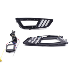 Car DRL Daytime Running Lights Led Turning Signal Lamps 12V Fog Lamps for Focus 3 2015 2016 2017