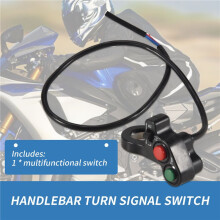 Commutateur de Guidon de Moto Vélo Électrique Moto Klaxon Clignotants Bouton Marche / Arrêt Interrupteur D'Éclairage