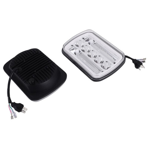 1 Par 240 W 5 X 7 Polegadas 7 X 6 Polegadas Farol Led Hi-Lo Feixe Halo Drl para Jipe Cherokee  Xj Yj 1