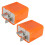 2X 2 Pin Motorrad Geschwindigkeit Einstellbar Led Blinker Blinkrelais 12V 1