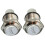 2X 12V 16mm Car LED Light Momentary Horn Button Metal  Push Button 1