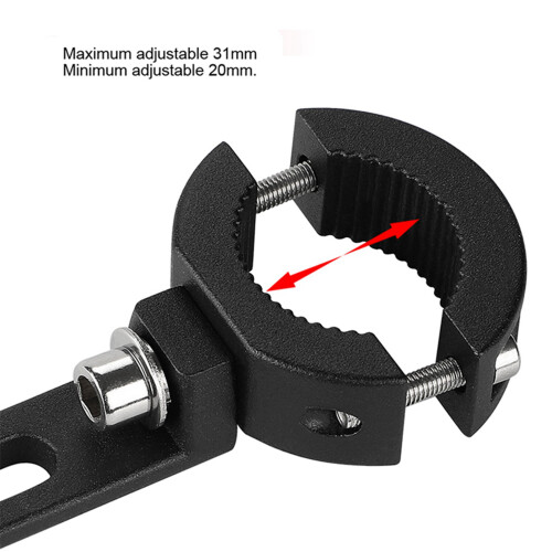 2X Universal Motorcycle Headlight Mount Bracket 50-60mm Adjustable Headlamp Holder Fork Clamp Mount 1