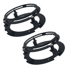 2X 5.75 Inch Black Car Headlight Round Mounting Bracket Suitable for  Touring Softail  Headlight Adapter