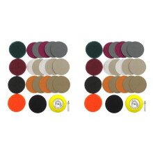 42Pcs/Set 3Inch DIY Car Lights Kit Automotive Polishing Scouring Cloth Set Headlight Repairing Kit Sandpaper