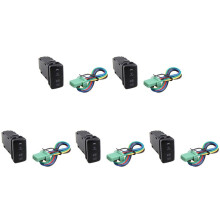 5X Barra de Luz LED Dupla para Carro 12V Azul / Verde BotãO Liga / Desliga para Prado Reiz Hilux Landcruiser BotãO de Luz