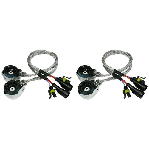 4X D2S/D4S HID Xenon Bulb Adapters Wire Harness Connector Cable Socket