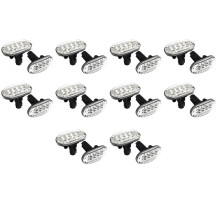 10X Amberkleurige LED-Zijmarkeringslichten voor Jimny JB74 JB64 2018- Richtingaanwijzer Vervangen, Helder