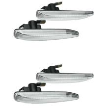 4x 63137164757 Marqueurs Latéraux de Voiture LED Clignotant Clignotant Indicateur pour E65 E66 E67 2001-2008 Clair