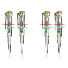 4Pcs 24-250V Electrician Circuit Tester Pen,Responsive Electrical Tester Pen,with LED Indicator Light Waterproof