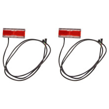 2X Ebike Brake Light 24V 36V 48V Electric Bicycle Rear Light with Brake Light Function LED Taillight