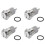 4X 12V 16mm Car LED Light Momentary Horn Button Metal  Push Button 1