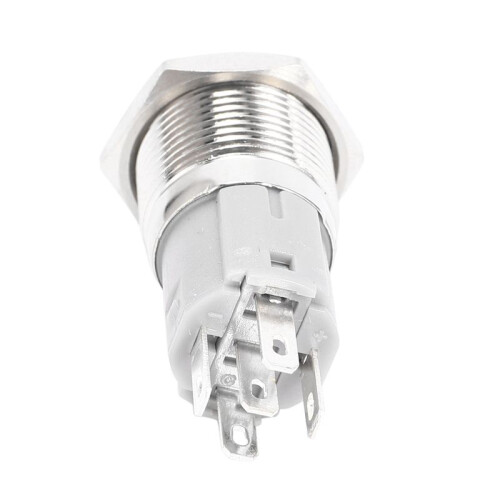 4X 12V 16mm Car LED Light Momentary Horn Button Metal  Push Button 2